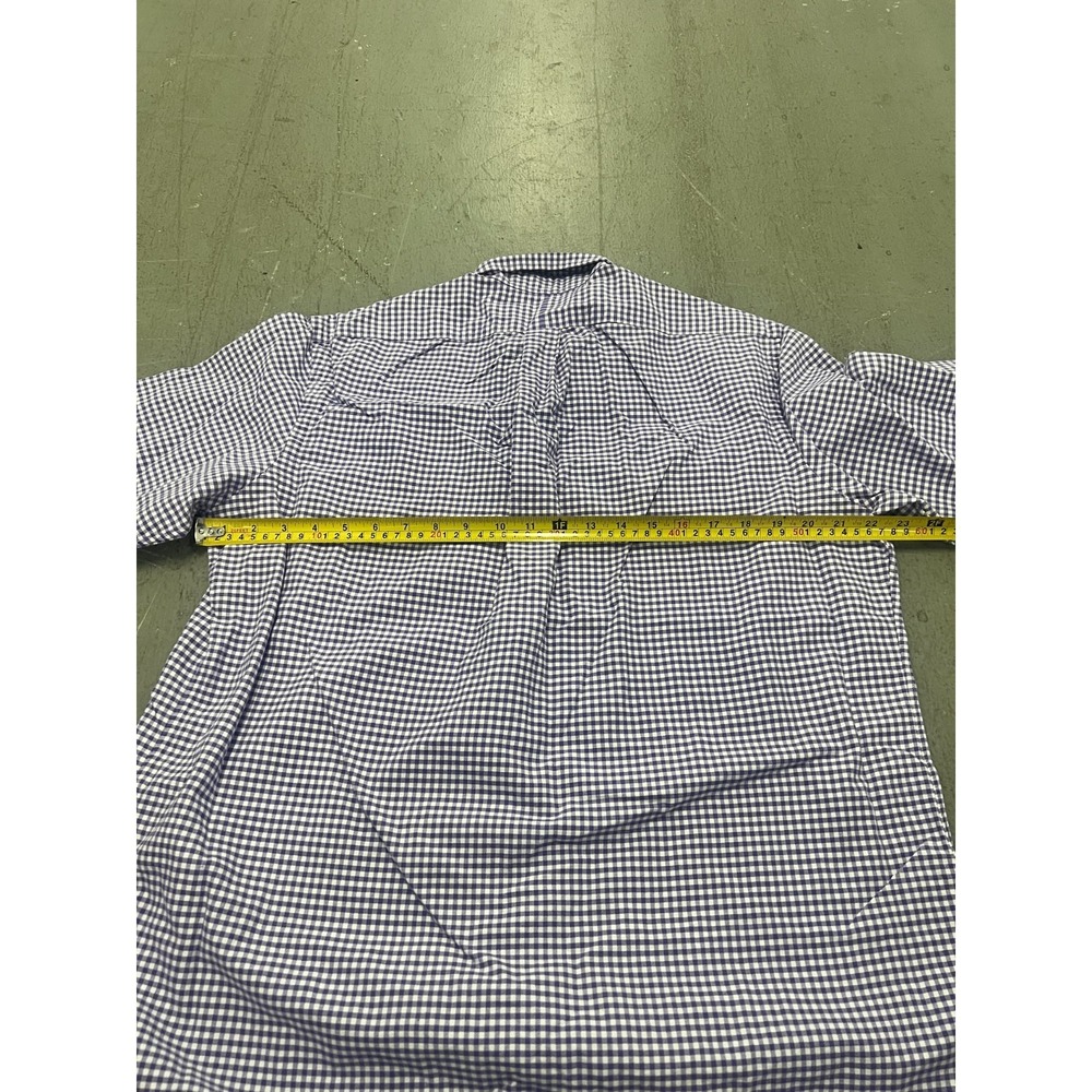 Polo Ralph Lauren Shirt Mens L White Purple Gingham Pony Embroidered Button-Down - Picture 10 of 11